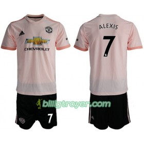 Billige Fotballdrakter Manchester United Alexis 7 Barn Bortedraktsett 2018/19 Kortermet